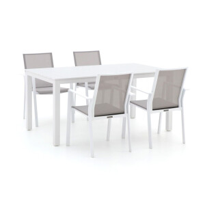 Bernstein Amberg/Menzano 160cm dining tuinset 5-delig stapelbaar - Laagste prijsgarantie!