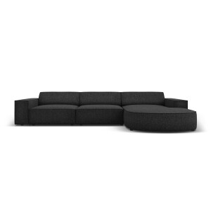 4-zitshoekbank Jodie rechts chenille afgerond | Micadoni Home