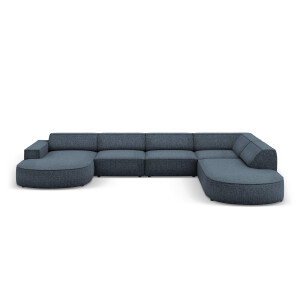 7-zitshoekbank Jodie rechts chenille afgerond | Micadoni Home