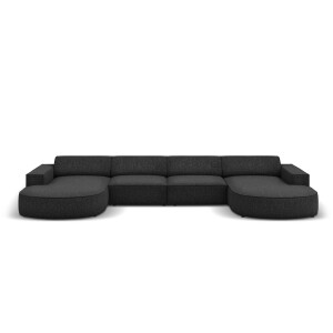 U-bank Jodie chenille afgerond | Micadoni Home