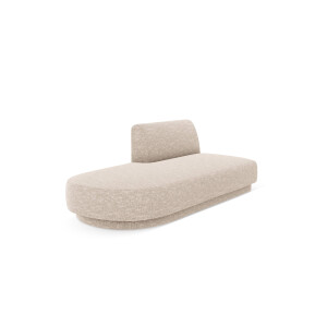 2-zits modulair zitelement Miley open linkerkant chenille | Micadoni Limited Edition
