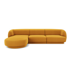 3.5-zitshoekbank Miley links velvet | Micadoni Limited Edition