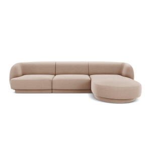 3.5-zitshoekbank Miley rechts velvet | Micadoni Limited Edition