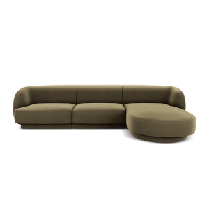 3.5-zitshoekbank Miley rechts velvet | Micadoni Limited Edition