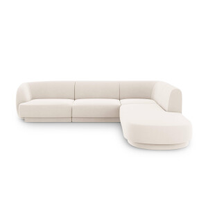 6-zits hoekbank Miley rechts velvet | Micadoni Limited Edition