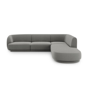 6-zits hoekbank Miley rechts velvet | Micadoni Limited Edition