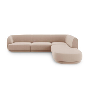 6-zits hoekbank Miley rechts velvet | Micadoni Limited Edition