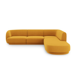 6-zits hoekbank Miley rechts velvet | Micadoni Limited Edition