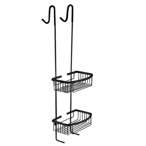 Best Design Rome Steinhof Nero ophangrek doucheregaal mat zwart 4004510