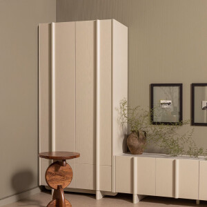 WOOOD Opbergkast 'Basu' Grenen, kleur Dust