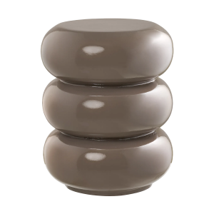 Beverly fiberglass ronde bijzettafel bruin - Ø 36 x 44 cm