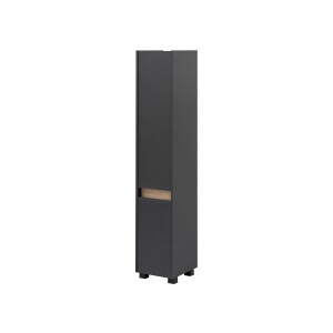 Schildmeyer Hoge badkamerkast Cosmo (1 deur (breedte 30,2 cm), Antraciet)