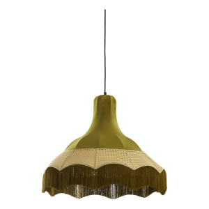 Light & Living Hanglamp 'Mizia' Velvet, 60cm, kleur Groen