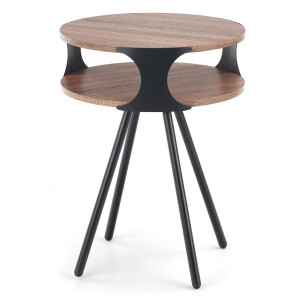 Bijzettafel Kirby 45x60x45 cm breed in donker sonoma eiken