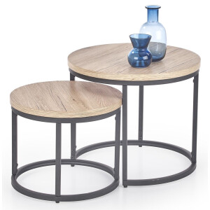 Bijzettafel Set Oreo in Sanremo eiken