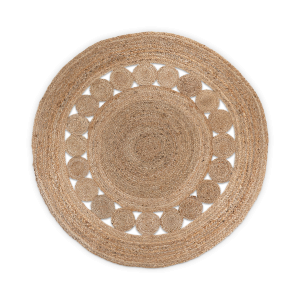 Bobby jute vloerkleed naturel – Ø 150 cm