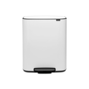 Brabantia Bo Pedaalemmer - 60 liter - kunststof binnenemmer - wit 211300