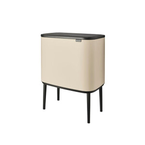 Brabantia Bo Touch Bin Afvalemmer - 3x11 liter - 3 kunststof binnenemmers - soft beige 201608