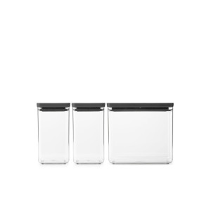 Brabantia Tasty+ stapelbare voorraadpot set van 3