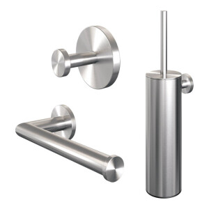 Brauer Brushed Edition Toilet Accessoireset - 3-delig - PVD - geborsteld RVS 5-NG-152