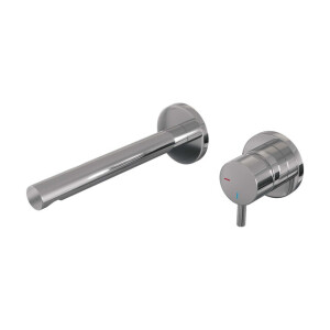Brauer Chrome Edition Wastafelmengkraan inbouw - rechte uitloop links - hendel kort smal - model B 1 - chroom 5-CE-004-S5-65