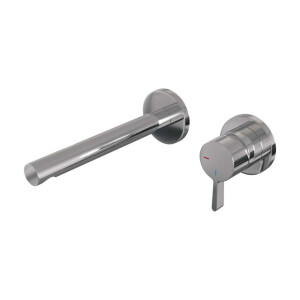 Brauer Chrome Edition Wastafelmengkraan inbouw - rechte uitloop links - hendel middel dik - model E 1 - chroom 5-CE-004-S1-65