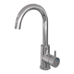 Brauer Chrome Edition Wastafelmengkraan opbouw - hoog - draaibaar - ronde uitloop - model b - chroom 5-CE-003-R2