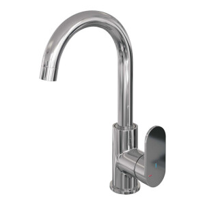 Brauer Chrome Edition Wastafelmengkraan opbouw - hoog - draaibaar - ronde uitloop - model C - chroom 5-CE-003-R1