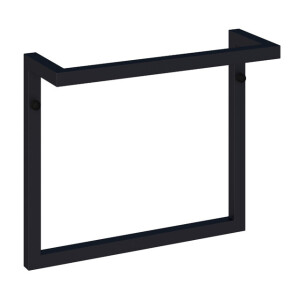 BRAUER Handdoekrek - 35x30x12cm - mat zwart AE-HBB35MZ