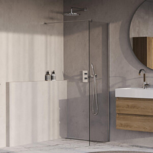 BRAUER Oblivion Inloopdouche - 50x200cm - glascoating - helder glas - Chroom GS-OBI1H50200CE