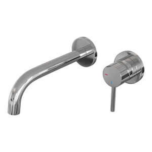 BRAUER Stripe Inbouw Wastafelmengkraan - gebogen uitloop en rozetten - model A1 - chroom 5-CE-328