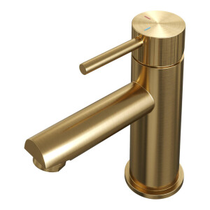 BRAUER Stripe Lage Opbouw Wastafelmengkraan - model A - goud geborsteld PVD 5-GG-001-HD7