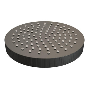 BRAUER Stripe Regendouchekop - 25cm - mat zwart 5-S-466