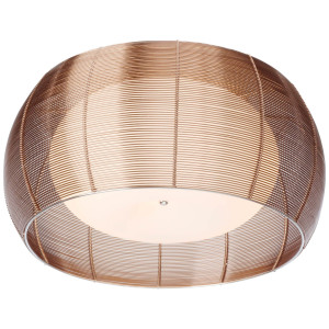 Brilliant Leuchten Plafondlamp Relax Plafondlamp 50 cm bronskleur/chroom (1 stuk)