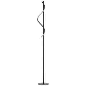 Brilliant Leuchten Staande ledlamp Eunice 150 x 20 cm, 1700 lm, 4000 k, metaal, mat zwart