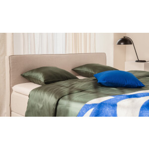 BRUNO Premium Boxspring 200x200cm in Beige | Matrashardheid: Links H3 / Rechts H2 | Meervoudig bekroond voor design en kwaliteit