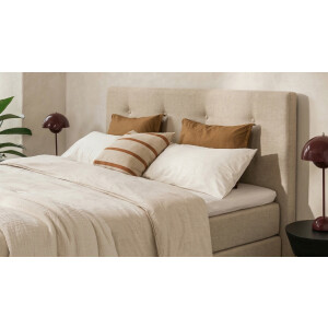 BRUNO Premium Boxspring 180x200cm in Beige | Matrashardheid: Links H2 / Rechts H3 | Meervoudig bekroond voor design en kwaliteit