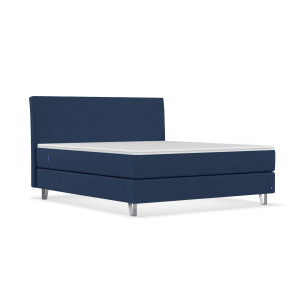 BRUNO Original boxspring 200x200cm in Blauw | Bekroond design volgens Duitse kwaliteitsmaatstaven