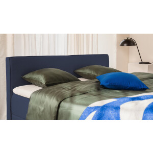 BRUNO Premium Boxspring 200x200cm in Blauw | Matrashardheid: Links H3 / Rechts H2 | Meervoudig bekroond voor design en kwaliteit