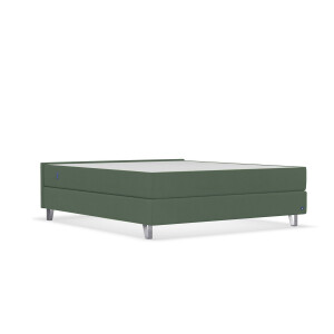 BRUNO Original boxspring 200x200cm in Mosgroen | Bekroond design volgens Duitse kwaliteitsmaatstaven
