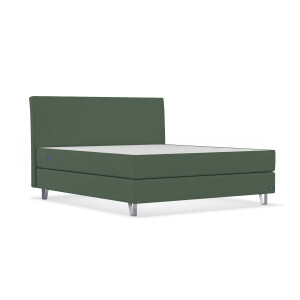 BRUNO Original boxspring 200x200cm in Mosgroen | Bekroond design volgens Duitse kwaliteitsmaatstaven