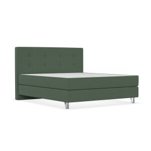 BRUNO Original boxspring 200x200cm in Mosgroen | Bekroond design volgens Duitse kwaliteitsmaatstaven