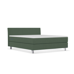 BRUNO Original boxspring 200x200cm in Mosgroen | Bekroond design volgens Duitse kwaliteitsmaatstaven