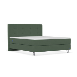 BRUNO Original boxspring 200x200cm in Mosgroen | Bekroond design volgens Duitse kwaliteitsmaatstaven