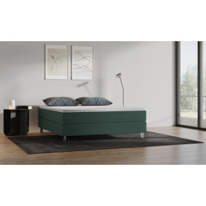 BRUNO Premium Boxspring 200x200cm in Groen | Matrashardheid: Links H3 / Rechts H2 | Meervoudig bekroond voor design en kwaliteit