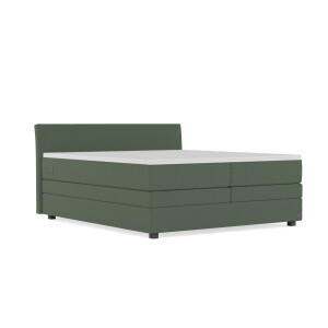 BRUNO Original boxspring met opbergruimte 180x200cm in Mosgroen | Ruimtebestarend en zelf samen te stellen