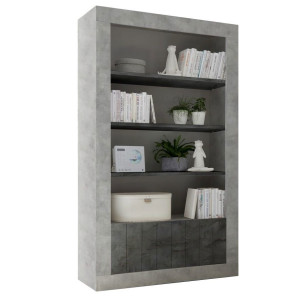 Buffetkast Urbino 190 cm hoog in grijs beton met oxid