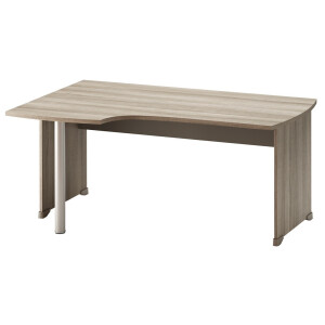 Bureau Jazz Links 160 cm breed in grijs eiken