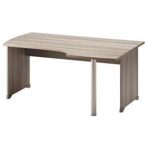 Bureau Jazz Rechts 160 cm breed in grijs eiken