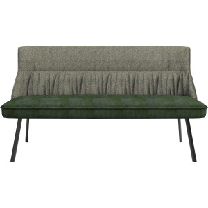 byLIVING Bank California 180 cm bank, weefstof en vintage fluweel met prettige nosag-vering (1 stuk)
